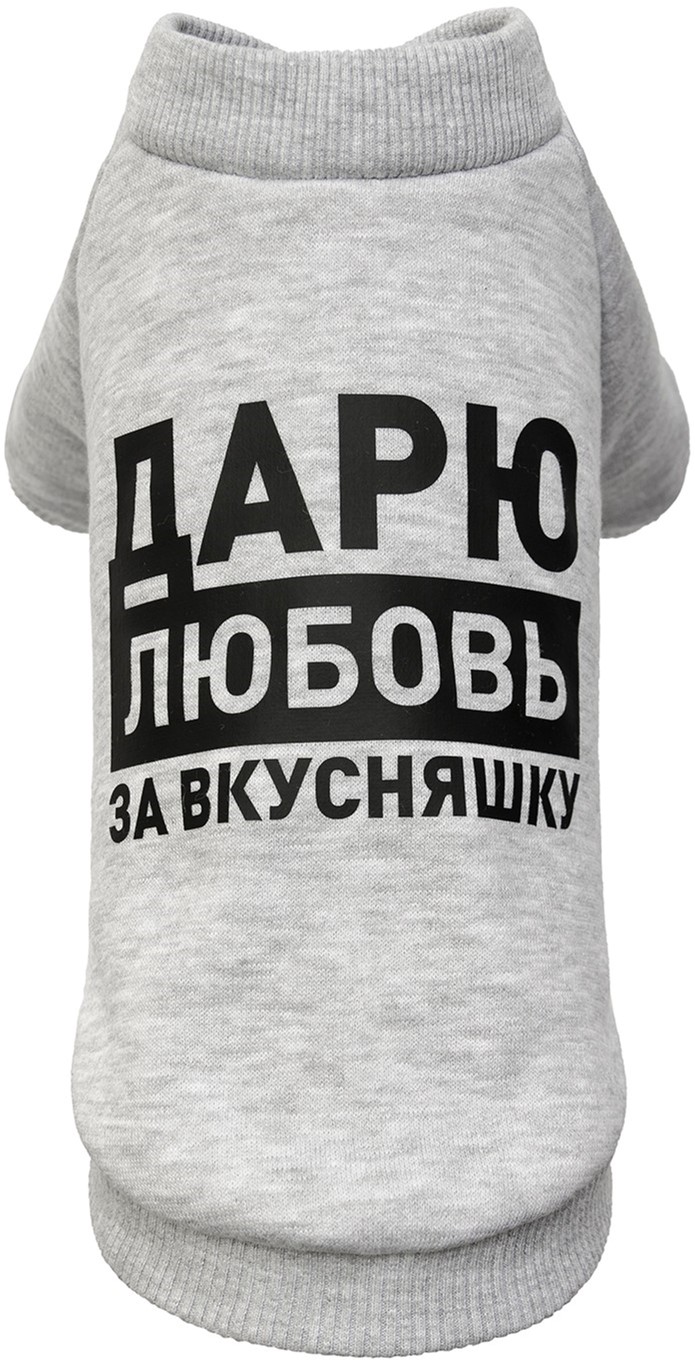 

Толстовка Pet Fashion Дарю любовь за вкусняшку M меланж