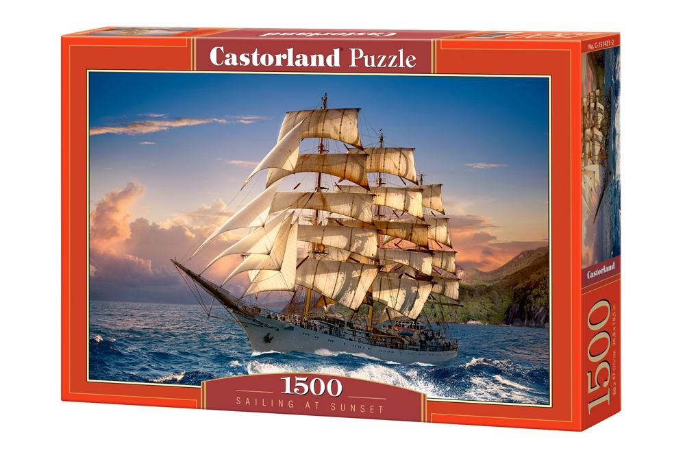 

Пазли Castorland 1500 ел. Вітрильник на заході (C-151431)