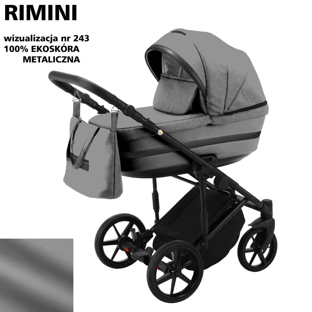 

Коляска 2 в 1 Adamex Rimini ECO кожа 100% RI-243