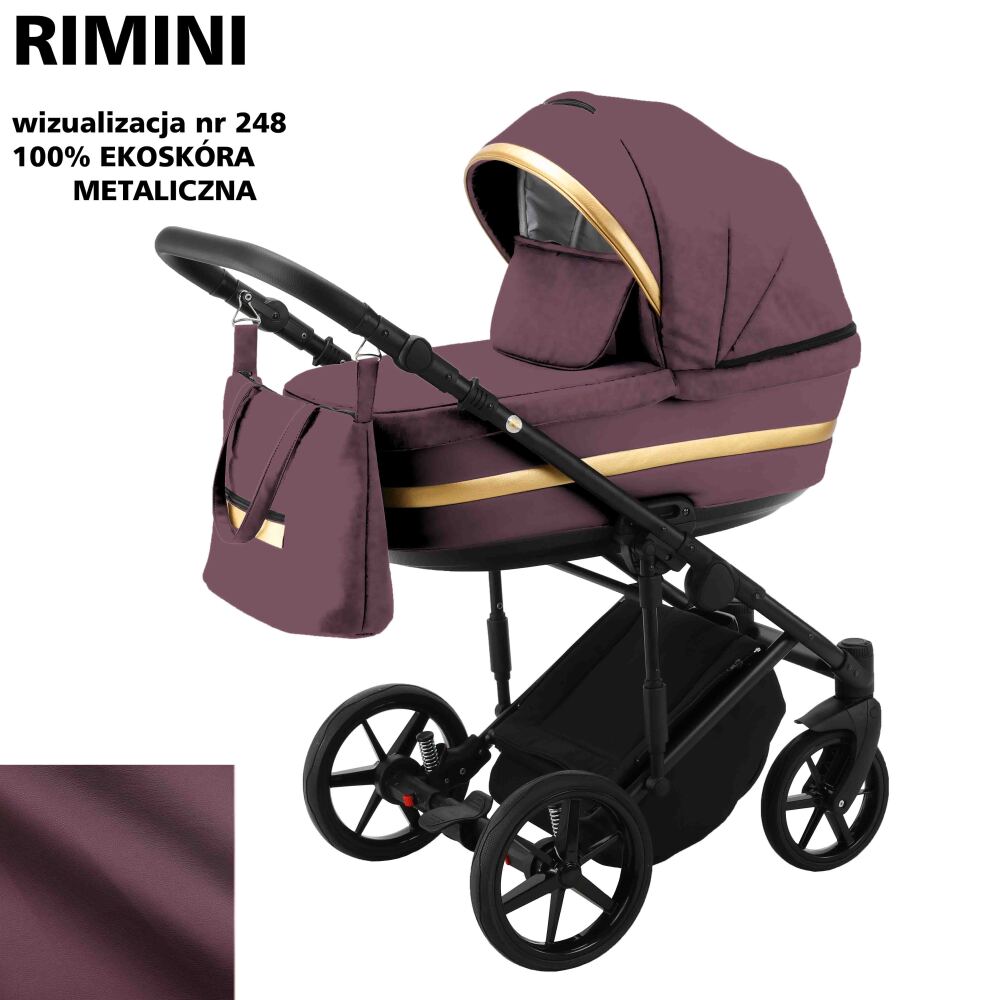 

Коляска 2 в 1 Adamex Rimini ECO кожа 100% RI-248 (625257)
