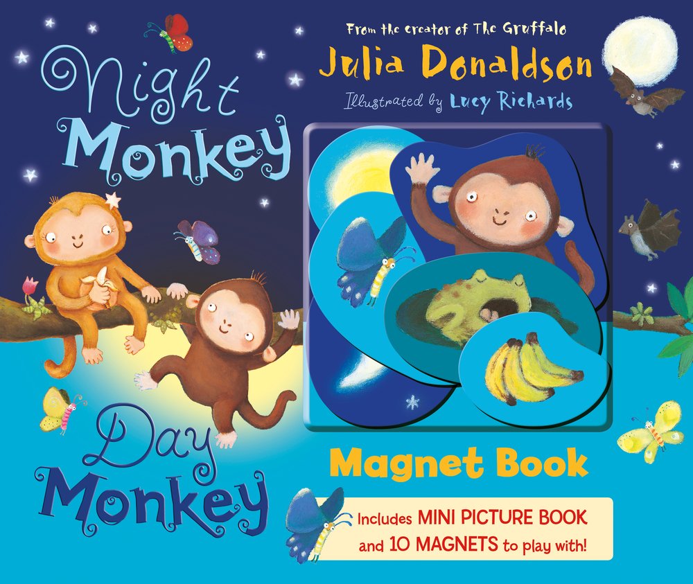 

Книга на английском языке Night Monkey Day Monkey (Magnet Book) от автора Julia Donaldson и издательства Egmont Press из Великобритании