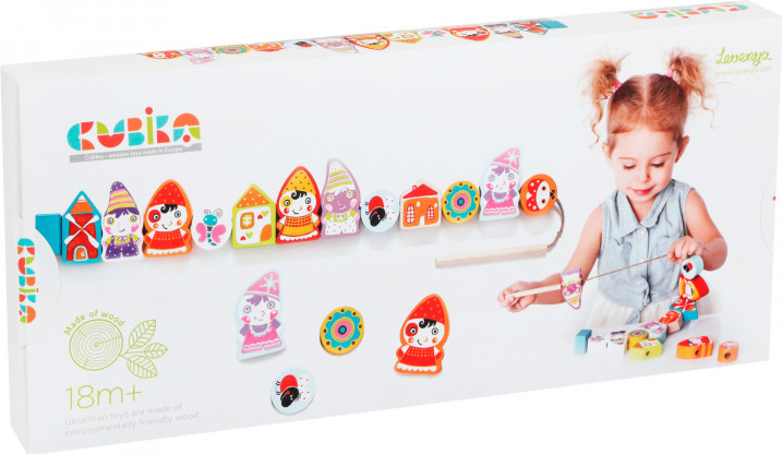 

Деревянная игрушка Cubika Поселок гномов на шнуровке (136SKU_13654-mg54)