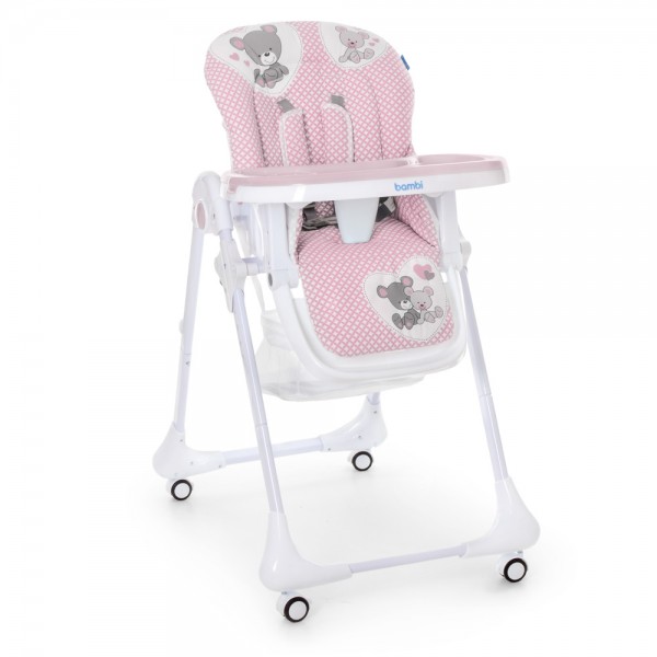 

Стульчик для кормления Bambi M 3233 TEDDY PINK (TR00186)