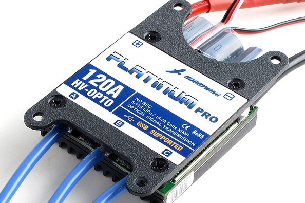

Бесколлекторный регулятор хода HOBBYWING PLATINUM 120A HV для авиамоделей