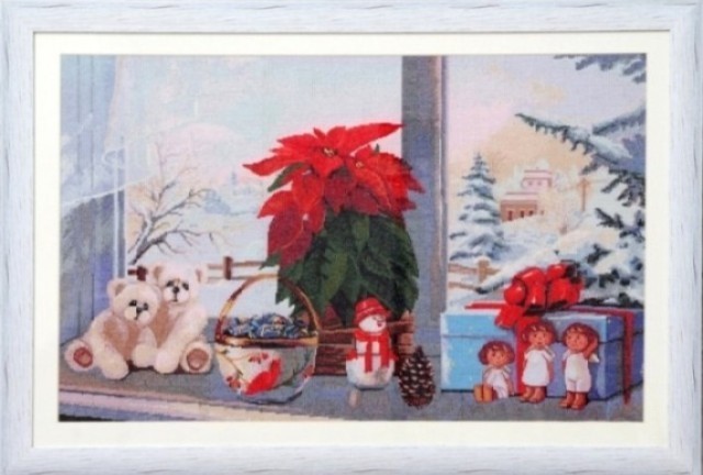 

Набор для вышивания крестиком Дантель Рождество 63.5 * 40 см (009)