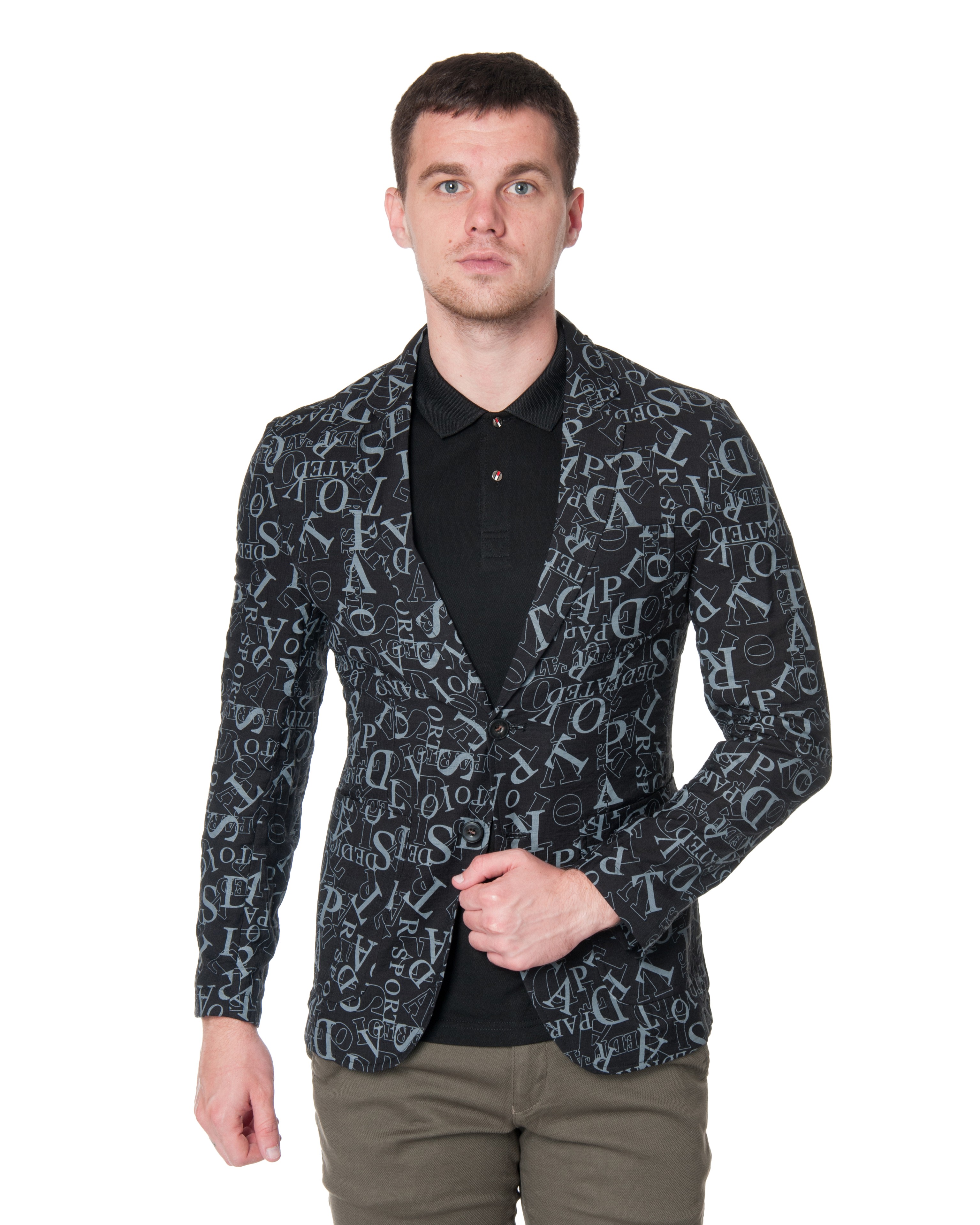 

Пиджак FASHION  черный F882-2, Пиджак FASHION 48 черный F882-2
