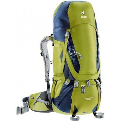 

Рюкзак туристический Deuter Aircontact 45+10 moss-navy (3320116 2313)