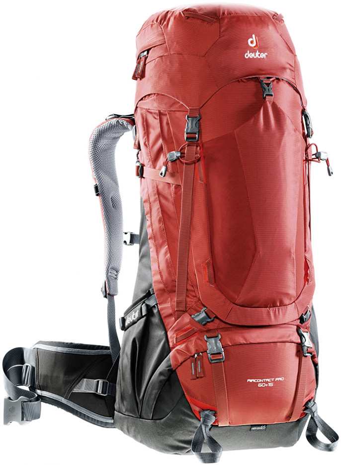 

Рюкзак туристический Deuter Aircontact PRO 60+15 lava-anthracite (3330117 5280)