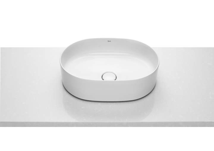 

Раковина накладная овальная 50х37см ROCA INSPIRA Round A327520000 белая (28872)