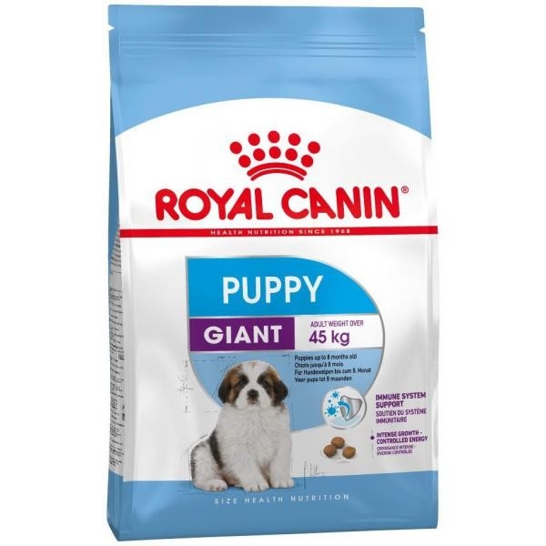 

Корма для собак Royal Canin Сухой корм Royal Canin Giant Puppy для щенков гигантских пород до 8 месяцев 15 кг