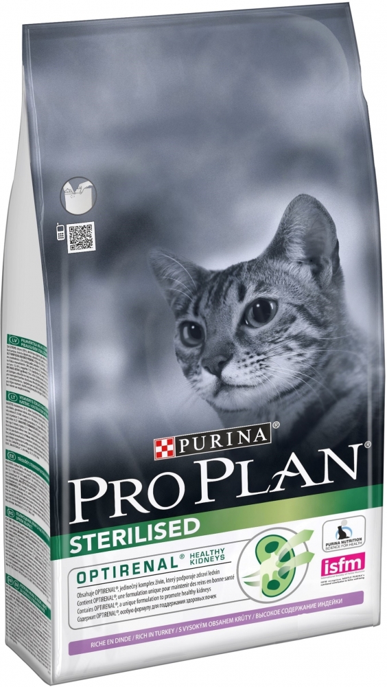 

Сухой корм для стерилизованных кошек и котов Purina Pro Plan Sterilised Cat Turkey со вкусом индейки 1.5 кг