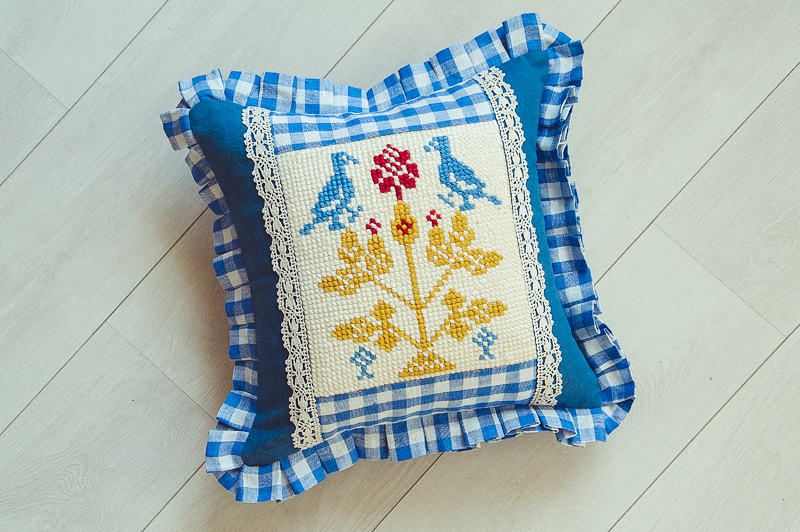 

Kaanni Декоративная подушка Скандинавские мотивы 40x40см Синий