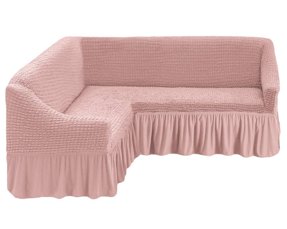 

Чехол для углового дивана Home Collection Evibu Турция Пудровый (NT-10482)
