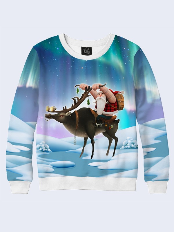 

Мужской свитшот Santa on a deer Vilno L 000033066