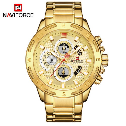 

Мужские наручные часы (NF9165 All Gold) Naviforce 48 мм Золотой 000075360