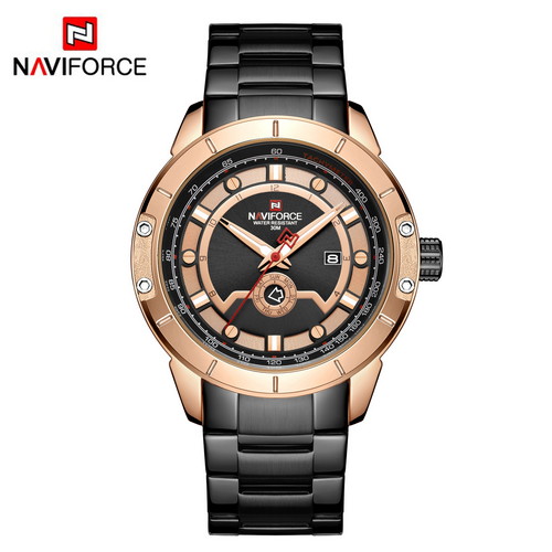 

Мужские наручные часы (NF9166 Black-Cuprum) Naviforce 43 мм Черный 000075371