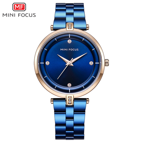 

Женские наручные часы (MF0120L.03 Blue-Cuprum Diamonds) Mini Focus 38 мм Синий 000075423