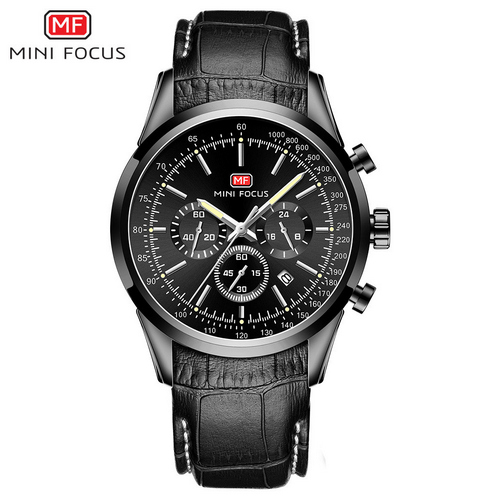

Мужские наручные часы (MF0116G.01 All Black) Mini Focus 47 мм Черный 000075427