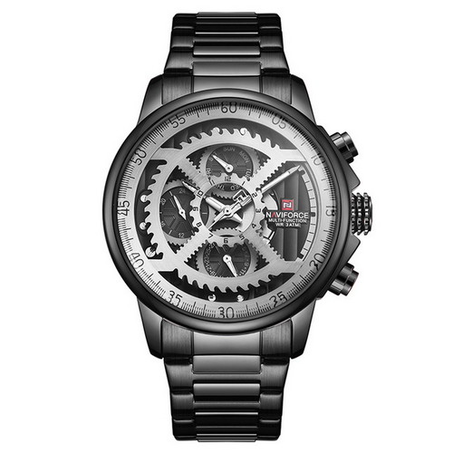 

Мужские наручные часы (NF9150 Black-Silver) Naviforce 45 мм Черный 000075337