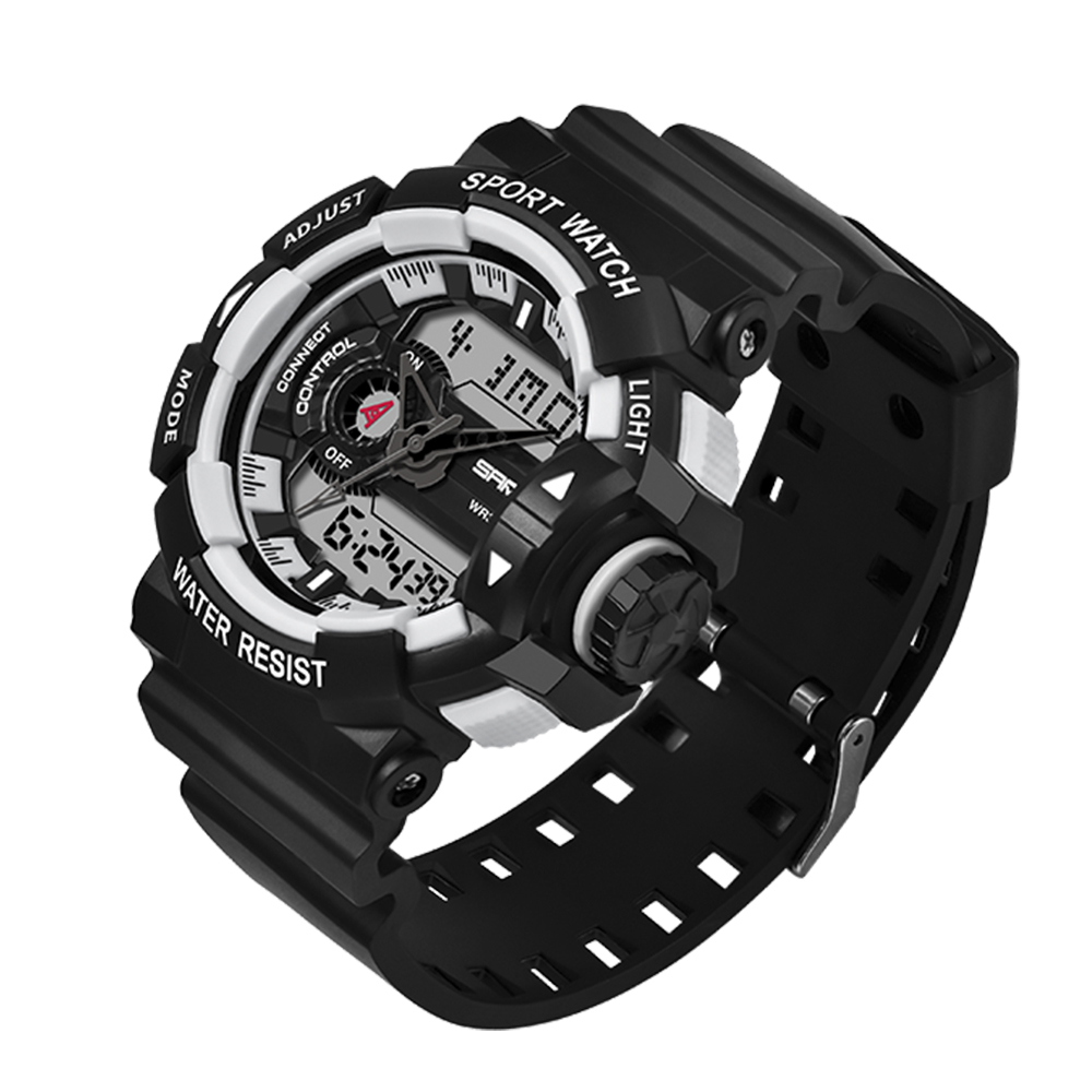 

Мужские наручные часы (599 Black-White) Sanda 51 мм Черный 000075397