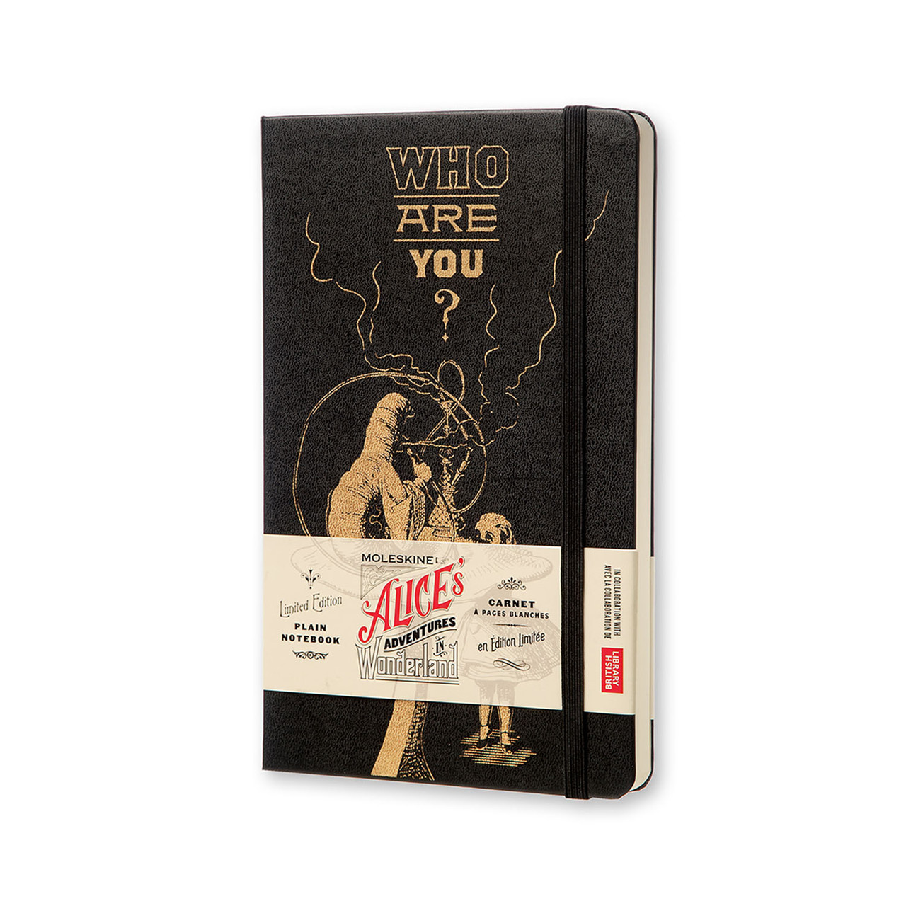 

Блокнот Moleskine Limited Alice (Алиса) Средний 240 страниц Черный Нелинованный (13х21 см) (8052204400898)