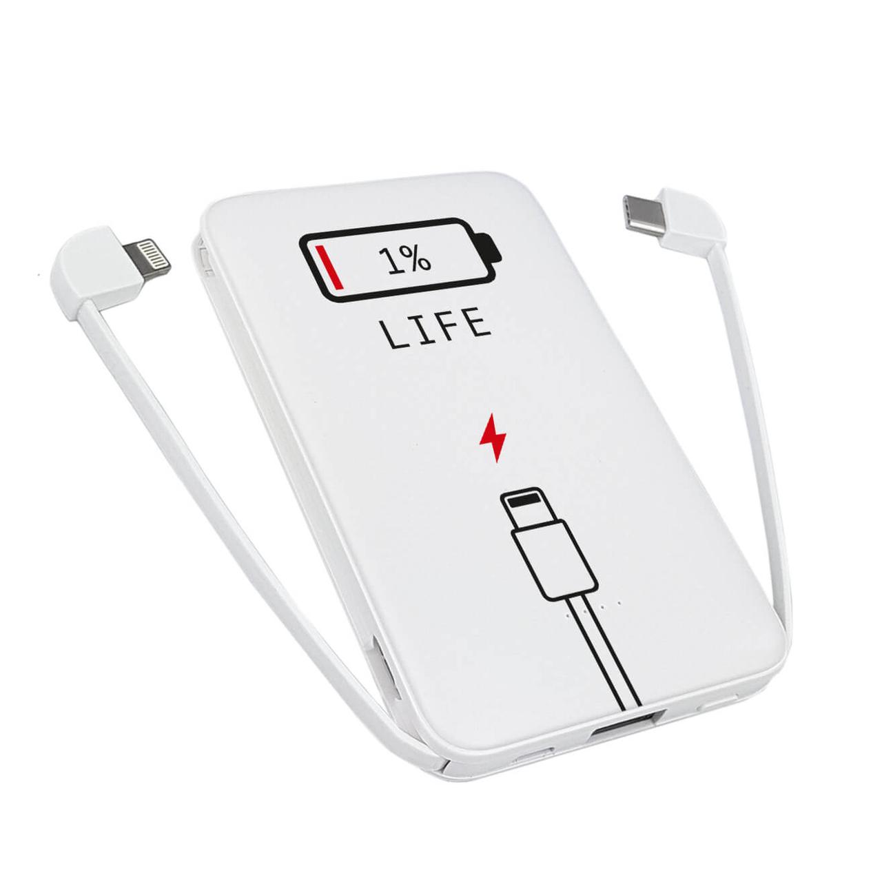

Power Bank ZIZ 5000 mAh Зарядись — Повербанк, УМБ, Портативная батарея (1774)