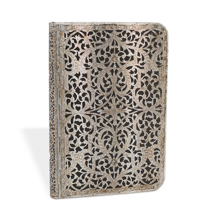 

Блокнот Paperblanks Серебряная филигрань Классический Тень Мини с Чистыми листами (10х14 см) (PB2186-5)