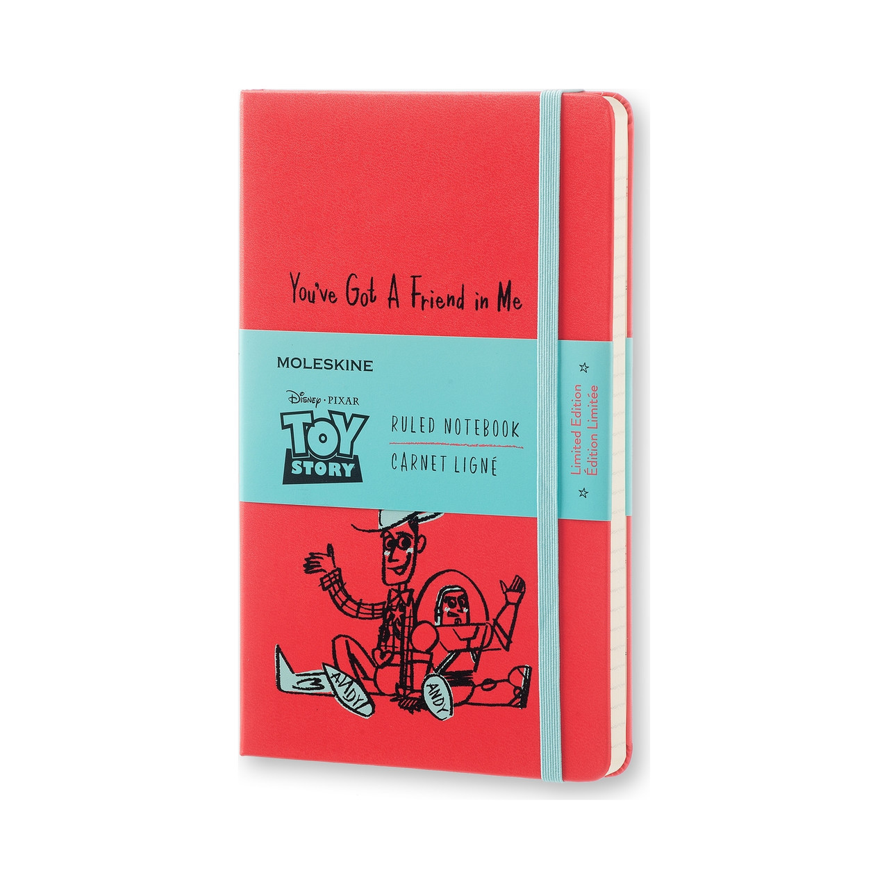 

Блокнот Moleskine Limited Toy Story Средний 240 страниц Красный в Линейку (13х21 см) (8051272893144)