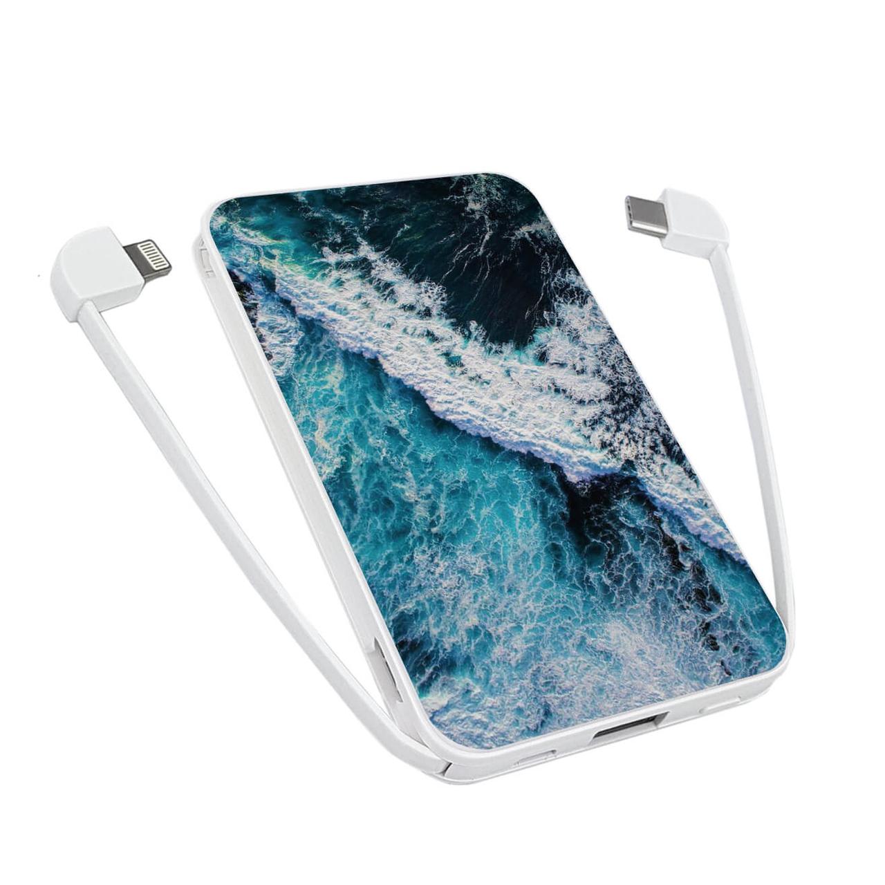

Power Bank ZIZ 5000 mAh Океаническая волна — Повербанк, УМБ, Портативная батарея (1771)