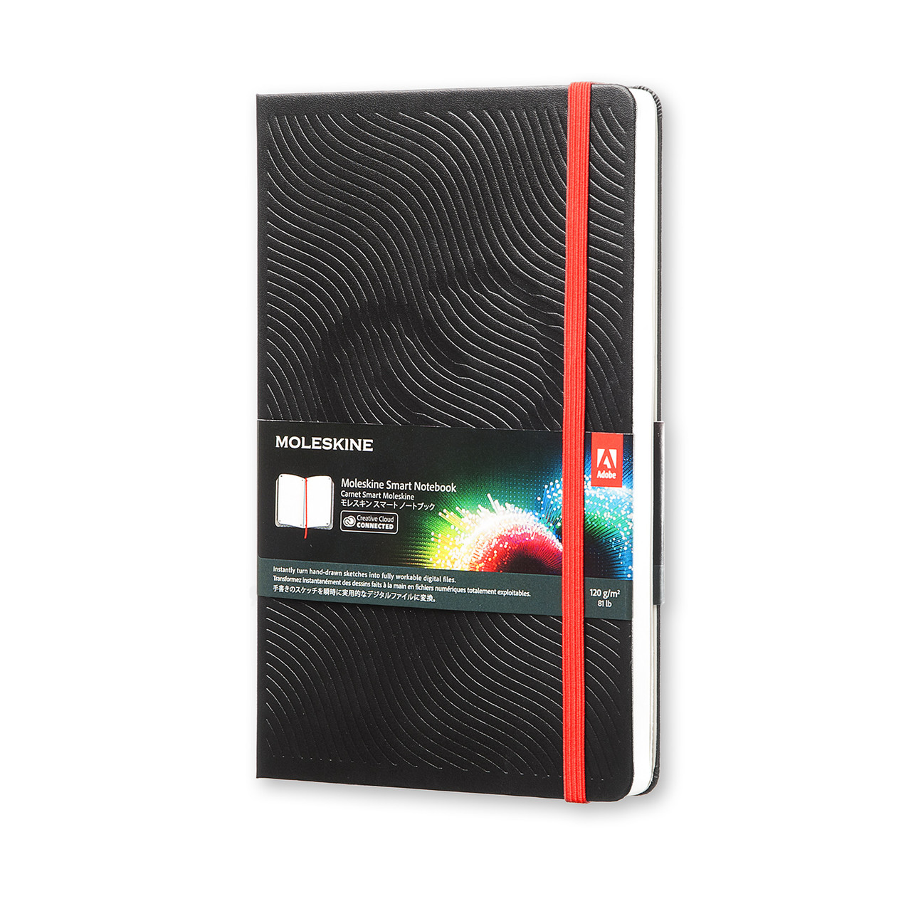 

Блокнот Moleskine ADOBE Creative Cloud Средний (13х21 см) для Набросков Черный (8051272890297)