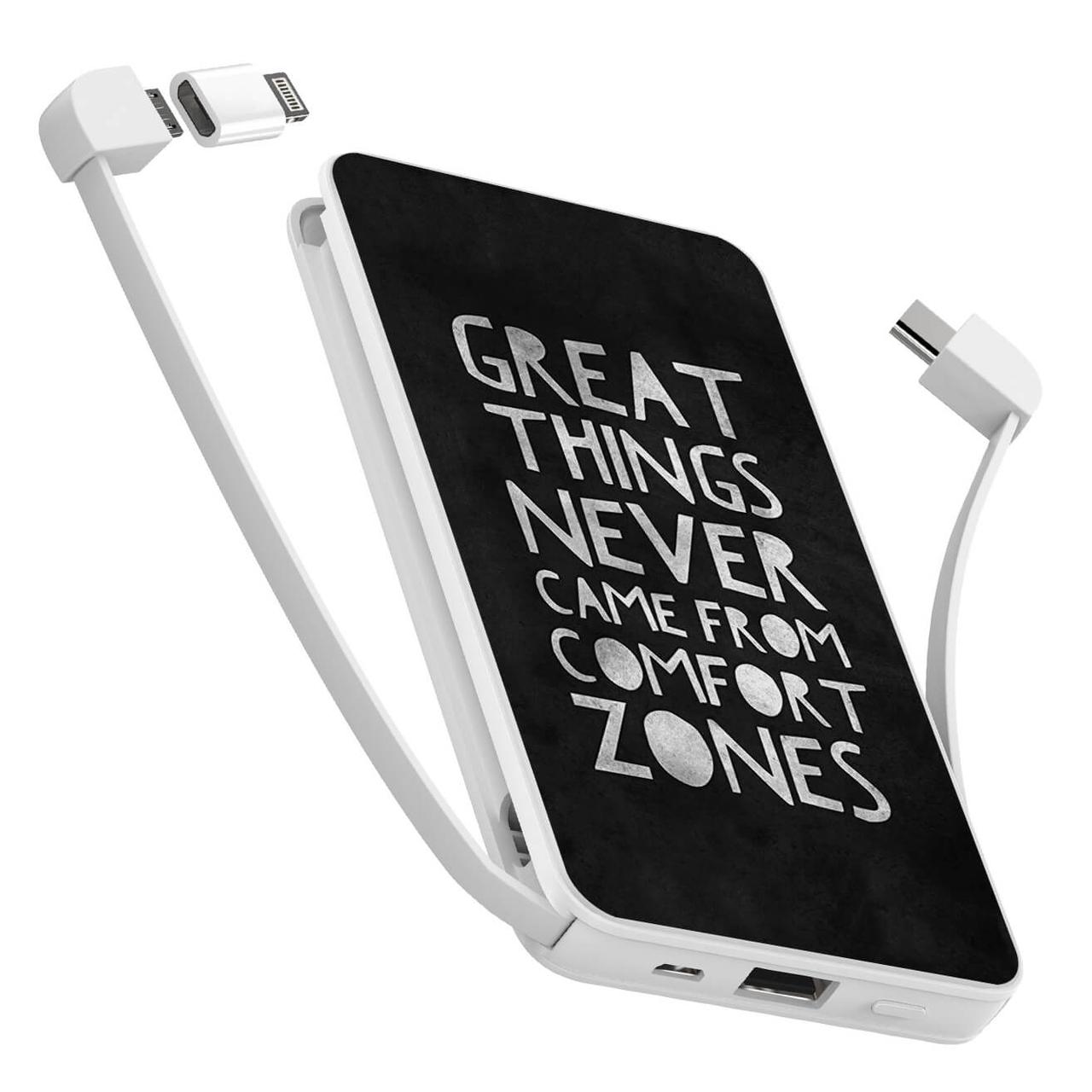 

Power Bank ZIZ 10000 mAh Покинь зону комфорта — Повербанк, УМБ, Портативная батарея (1917)