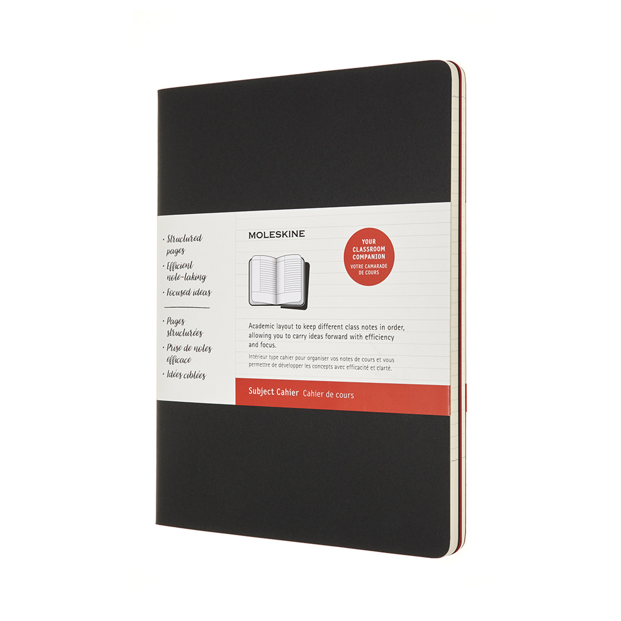 

Блокнот Moleskine Cahier 2 шт. Subject Большой (19х25 см) Черный Бордовый (8053853602503)