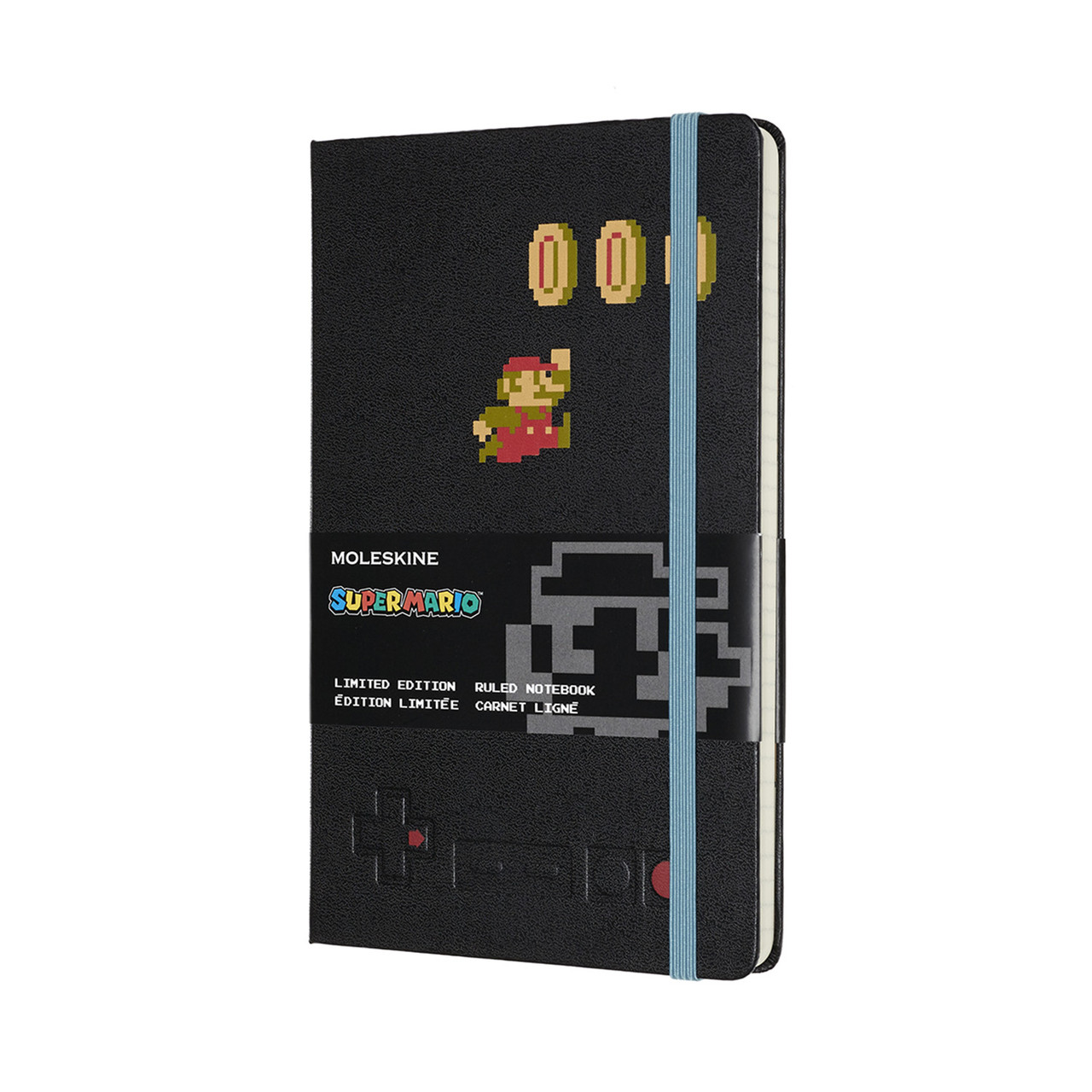 

Блокнот Moleskine Limited Super Mario Средний (13х21 см) 240 страниц в Линейку Черный (8058647621173)