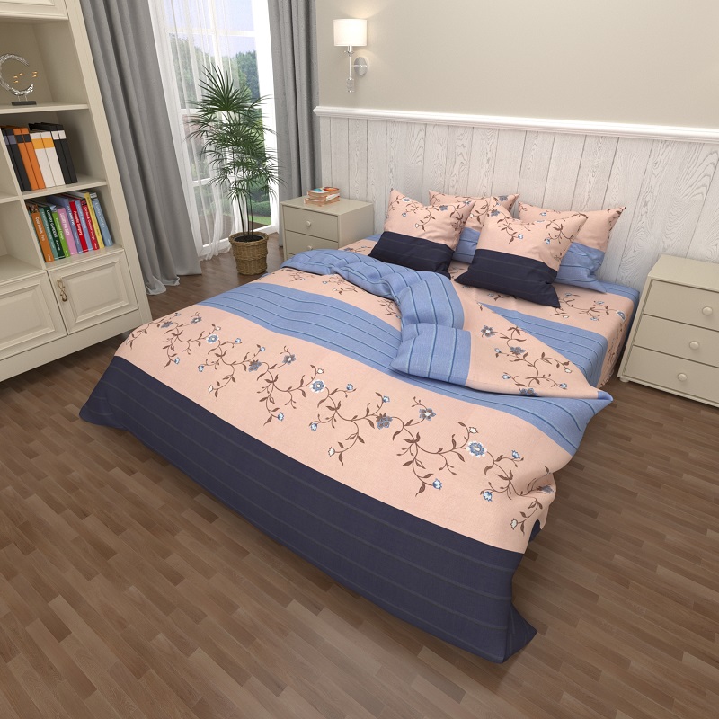 

Комплект постельного белья Уютная Жизнь Бязь Голд Евро 200x220 (K-G-N-7295)