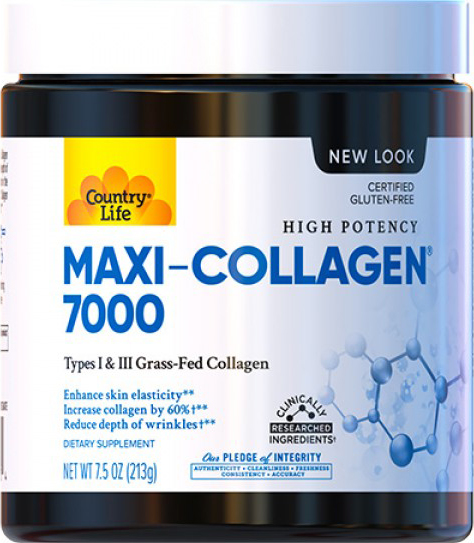 

Натуральная добавка Country Life 1 и 3 Типов + Биотин Maxi Collagen 7.5 унций (210 г) (015794050704)