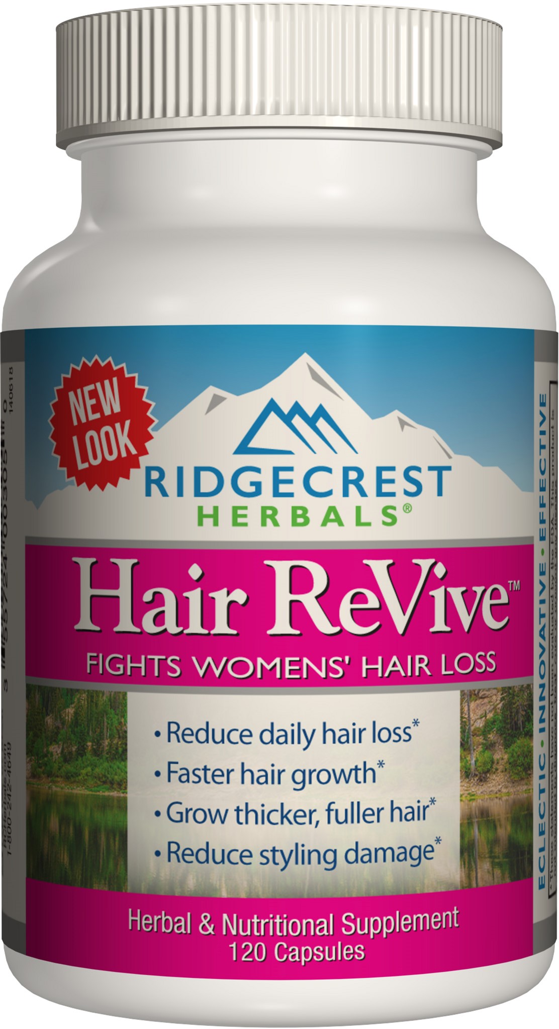 

Натуральная добавка Ridgecrest Herbals Hair ReVive 120 капсул (355724003050)