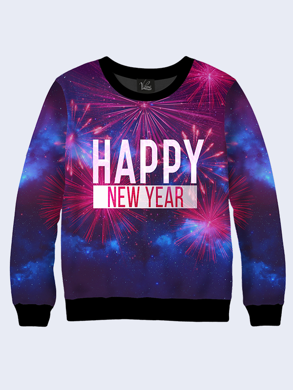 

Женский свитшот New Year fireworks Vilno S (44) 000032898