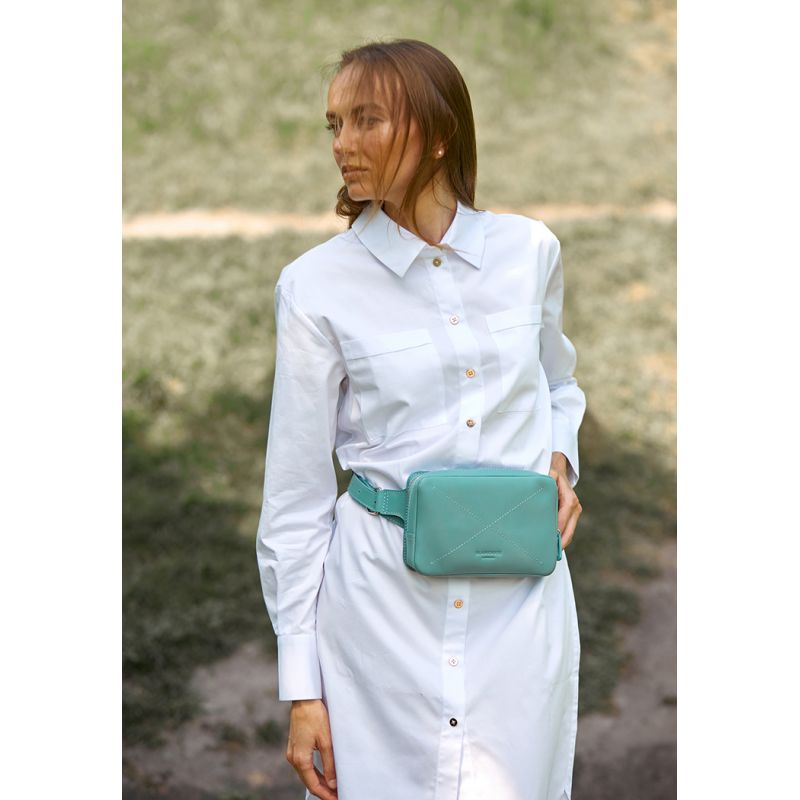 

Женская ультрамодная BlankNote поясная сумка Dropbag Mini BN-BAG-6-tiffany Бирюзовая