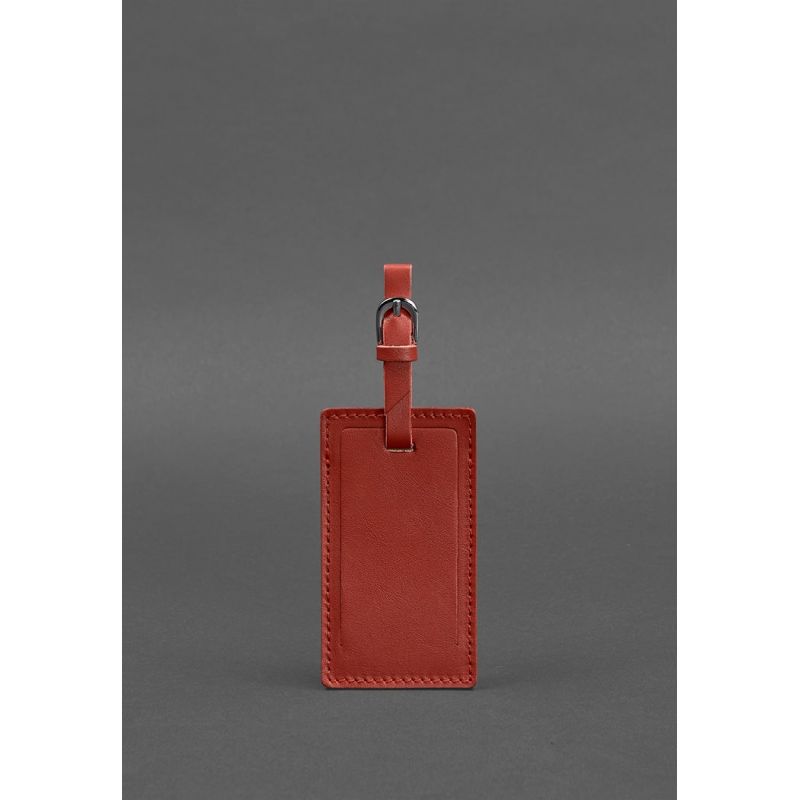 

Яркая кожаная бирка для багажа 3.0 BlankNote BN-TAG-3-red Красная