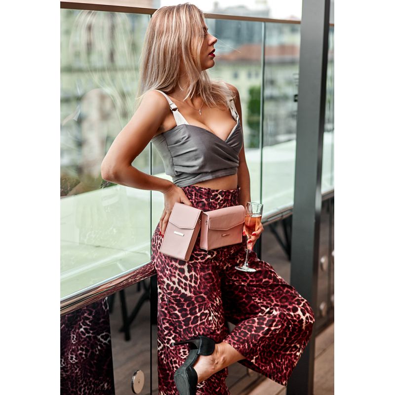 

Яркий набор женских кожаных сумок Mini поясная/кроссбоди BlankNote BN-BAG-38-pink Розовый