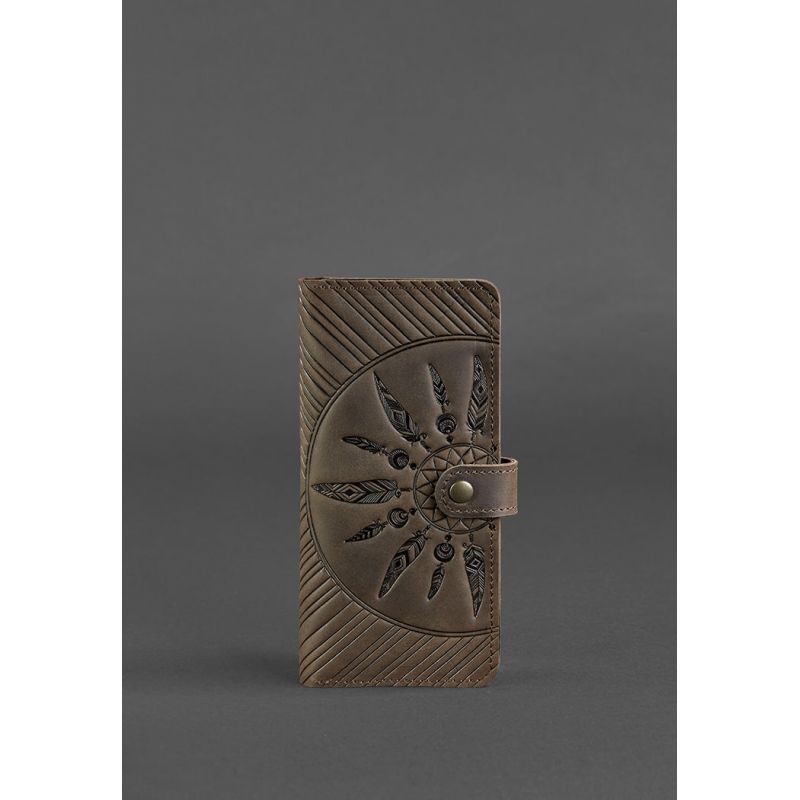 

Качественное кожаное женское портмоне BlankNote 7.0 Инди BN-PM-7-o-ls Темно-коричневый