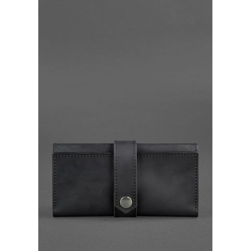 

Стильное женское кожаное портмоне BlankNote 3.0 Черное Crazy Horse BN-PM-3-g-kr