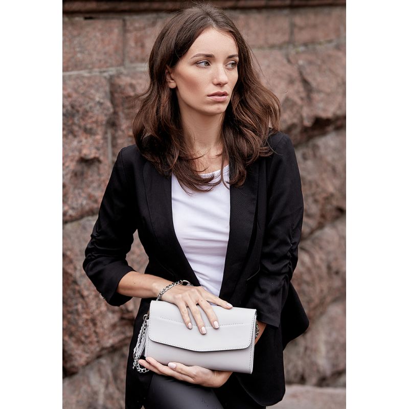 

Женская кожаная сумка трансформер BlankNote Элис BN-BAG-7-light Белая