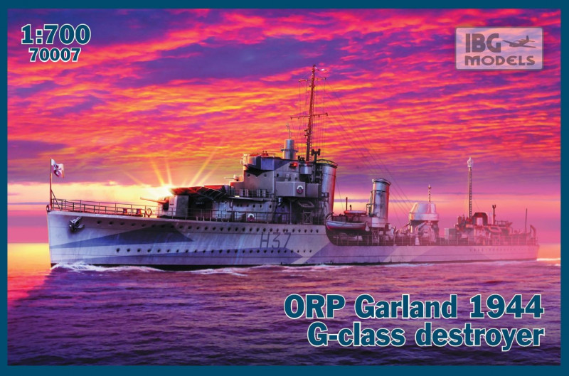 

Сборная модель Ibg Эсминец G-класса ORP Garland 1944 (70007)