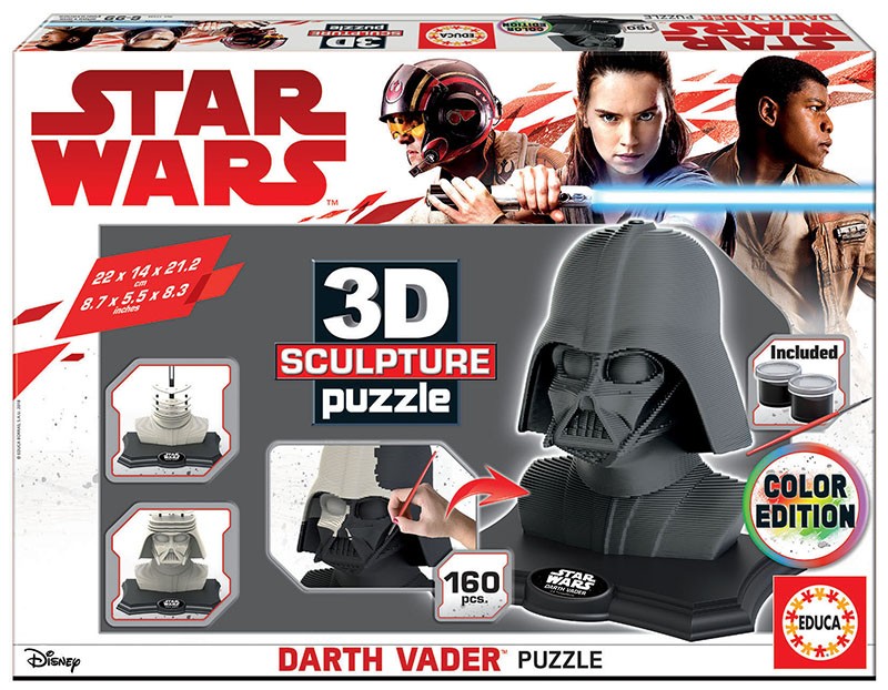 

Пазл 3D Educa Скульптура Lord Vader черная (17334)