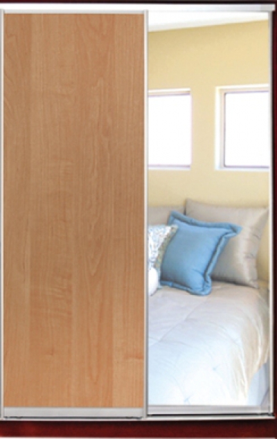 

Шкаф купе Luxe Studio Классик-1 ДСП/Зеркало-13 1100x2300x450 двухдверный