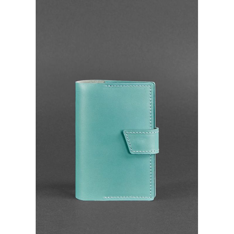 

Женская кожаная обложка для паспорта BlankNote 4.0 Бирюзовая BN-OP-4-tiffany