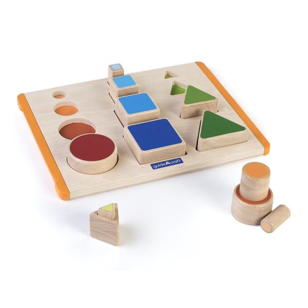 

Набор для обучения Формы и пространство Guidecraft 32х41х7 см (igr0000650) Разноцветный