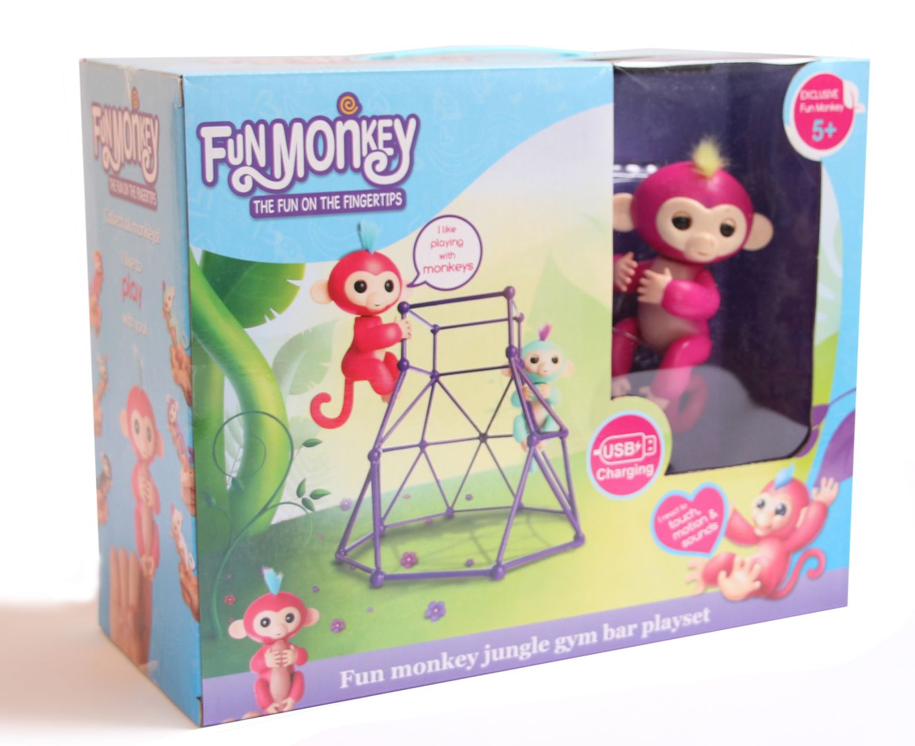 

Набор Fingerlings Jungle Fun Monkey 3+ (igr0000928) Розовый