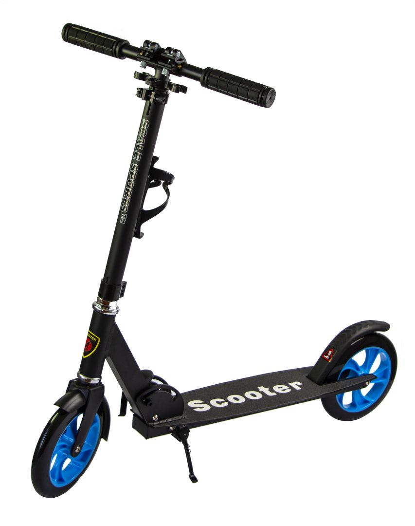 

Двухколесный складной самокат Scale Sports 93x38x105 см (fit0003880) Чёрный
